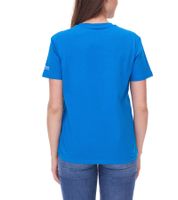 Mercedes-Benz AMG Petronas F1 MAPF1 FW George Russell Logo women's T-shirt with large GR63 print cotton shirt 701222313 001 blue