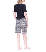 CINQUE Shorty women's cotton pajamas short pants with floral print round neck shirt pink/white or black/white