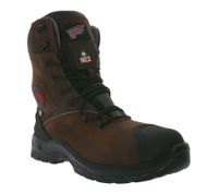 RED WING SHOES PetroKing S3 Sicherheits-Schuhe mit TredMax-Sohle und ForceGuard-System Arbeits-Stiefel Factory Second Schnür-Boots 3287 Braun/Schwarz