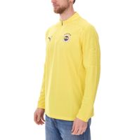 Camiseta deportiva de entrenamiento para hombre PUMA Fenerbahce Istanbul 1/4 Zip Top con DryCell 778123 11 Amarillo
