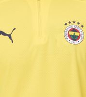 Camiseta deportiva de entrenamiento para hombre PUMA Fenerbahce Istanbul 1/4 Zip Top con DryCell 778123 11 Amarillo
