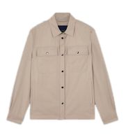 PAUL & SHARK Giacca autunnale sostenibile da uomo con collo Kent Trench con contenuto di cotone Giacca di transizione Collezione SAVE THE SEA 24412635 710 Beige