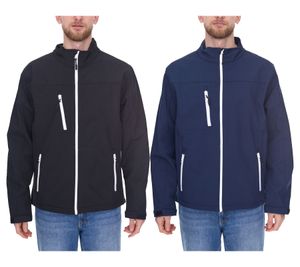 SANTINO Herren Softshell-Jacke wasserabweisende Outdoor-Jacke Alltags-Jacke in Blau oder Schwarz