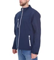 SANTINO men's softshell jacket, water-repellent outdoor jacket, everyday jacket in blue or black