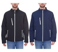 SANTINO men's softshell jacket, water-repellent outdoor jacket, everyday jacket in blue or black
