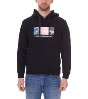 Pull à capuche pour homme JACK & JONES avec teneur en coton Chemise à manches longues avec accents de couleur 12262421 Noir, blanc, vert ou beige