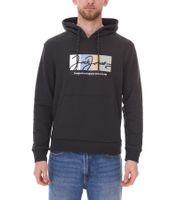 Pull à capuche pour homme JACK & JONES avec teneur en coton Chemise à manches longues avec accents de couleur 12262421 Noir, blanc, vert ou beige