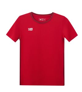 Maillot de match OCEAN FABRICS TAHI pour fille et garçon - T-shirt d'entraînement durable avec empiècements en maille - T-shirt de fitness à manches courtes - OUT-K-1046-OTW-34 Rouge