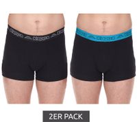 Pack of 2 Kappa men's boxer shorts, stylish underpants 351K1JW black, blue, red, grey, white