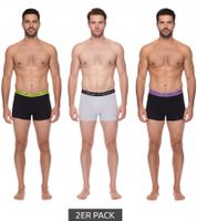 Pack of 2 Kappa men's boxer shorts, stylish underpants 351K1JW black, blue, red, grey, white