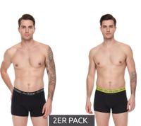 Pack of 2 Kappa men's boxer shorts, stylish underpants 351K1JW black, blue, red, grey, white