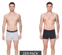 Pack of 2 Kappa men's boxer shorts, stylish underpants 351K1JW black, blue, red, grey, white