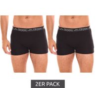 Pack of 2 Kappa men's boxer shorts, stylish underpants 351K1JW black, blue, red, grey, white