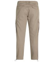 RIDEFINITO RIBELLE Jolan Pantaloni cargo da uomo in stile utility Pantaloni anti-fit in cotone alla caviglia con coulisse 226027 Marrone
