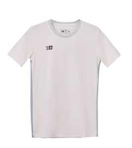 Maillot de match OCEAN FABRICS TAHI pour filles et garçons, t-shirt d'entraînement durable avec empiècements en maille, t-shirt de fitness à manches courtes, OUT-K-1046-OTW-11 crème-blanc