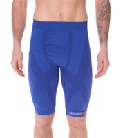 Short de compression pour homme megmeister avec ventilation Body Mapping Short de cyclisme Vêtements de compression antibactériens et anti-odeurs BC31 Bleu, noir ou blanc