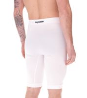 Short de compression pour homme megmeister avec ventilation Body Mapping Short de cyclisme Vêtements de compression antibactériens et anti-odeurs BC31 Bleu, noir ou blanc