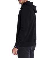 Sweat à capuche pour homme COURSE Mickey avec imprimé main de Mickey et patch Pull à capuche en coton 4846 Noir