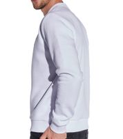 COURSE Men's Sweater with Statement Print "Worries Off" Round Neck Sweater Cotton Sweater 5045 White