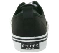 SPERRY Crest CVO Canvas Damen Freizeit-Sneaker mit Memory-Foam Sohle Alltags-Schuhe Schnür-Schuhe STS85872 Schwarz/Weiß
