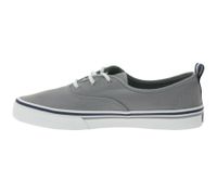 SPERRY Crest CVO Canvas Damen Freizeit-Sneaker mit Memory-Foam Sohle Alltags-Schuhe Schnür-Schuhe STS84830 Grau/Weiß