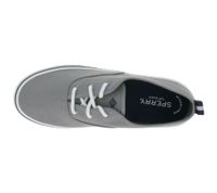 SPERRY Crest CVO Canvas Damen Freizeit-Sneaker mit Memory-Foam Sohle Alltags-Schuhe Schnür-Schuhe STS84830 Grau/Weiß
