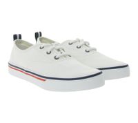 SPERRY Crest CVO Canvas Damen Freizeit-Sneaker mit Memory-Foam Sohle Alltags-Schuhe Schnür-Schuhe Weiß, Grau oder Schwarz