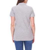 SANTINO Mika Polo-Shirt aus Bio-Baumwolle Polo-Hemd mit 4er Knopfleiste Kurzarm-Shirt meliert 210 gr/m2 Grau