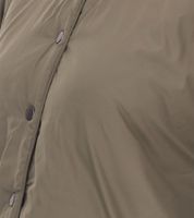 Damen wattierte Wende-Jacke Herbst-Jacke mit verstellbarem Saum Übergangs-Jacke Oversize 954904 Dunkelgrün
