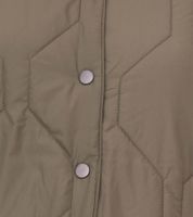 Damen wattierte Wende-Jacke Herbst-Jacke mit verstellbarem Saum Übergangs-Jacke Oversize 954904 Dunkelgrün