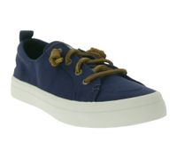 SPERRY Crest CVO oder Vibe Canvas Damen Freizeit-Sneaker mit Memory-Foam Sohle Alltags-Schuhe Schnür-Schuhe Schlupf-Schuhe Weiß, Grau, Schwarz oder Dunkelblau