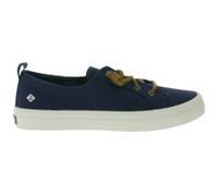 SPERRY Crest CVO oder Vibe Canvas Damen Freizeit-Sneaker mit Memory-Foam Sohle Alltags-Schuhe Schnür-Schuhe Schlupf-Schuhe Weiß, Grau, Schwarz oder Dunkelblau