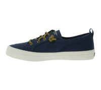 SPERRY Crest CVO oder Vibe Canvas Damen Freizeit-Sneaker mit Memory-Foam Sohle Alltags-Schuhe Schnür-Schuhe Schlupf-Schuhe Weiß, Grau, Schwarz oder Dunkelblau