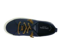 SPERRY Crest CVO oder Vibe Canvas Damen Freizeit-Sneaker mit Memory-Foam Sohle Alltags-Schuhe Schnür-Schuhe Schlupf-Schuhe Weiß, Grau, Schwarz oder Dunkelblau