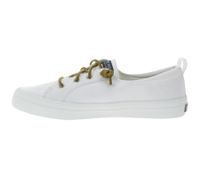 SPERRY Crest CVO oder Vibe Canvas Damen Freizeit-Sneaker mit Memory-Foam Sohle Alltags-Schuhe Schnür-Schuhe Schlupf-Schuhe Weiß, Grau, Schwarz oder Dunkelblau