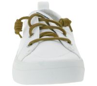 SPERRY Crest CVO oder Vibe Canvas Damen Freizeit-Sneaker mit Memory-Foam Sohle Alltags-Schuhe Schnür-Schuhe Schlupf-Schuhe Weiß, Grau, Schwarz oder Dunkelblau