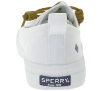 SPERRY Crest CVO oder Vibe Canvas Damen Freizeit-Sneaker mit Memory-Foam Sohle Alltags-Schuhe Schnür-Schuhe Schlupf-Schuhe Weiß, Grau, Schwarz oder Dunkelblau