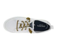 SPERRY Crest CVO oder Vibe Canvas Damen Freizeit-Sneaker mit Memory-Foam Sohle Alltags-Schuhe Schnür-Schuhe Schlupf-Schuhe Weiß, Grau, Schwarz oder Dunkelblau
