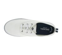 SPERRY Crest CVO oder Vibe Canvas Damen Freizeit-Sneaker mit Memory-Foam Sohle Alltags-Schuhe Schnür-Schuhe Schlupf-Schuhe Weiß, Grau, Schwarz oder Dunkelblau