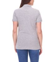 SANTINO Mathias polo in cotone biologico Polo con abbottonatura a 3 bottoni Camicia a maniche corte screziata 180 gr/m2 Grigio
