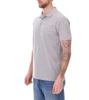 SANTINO Mathias polo in cotone biologico Polo con abbottonatura a 3 bottoni Camicia a maniche corte screziata 180 gr/m2 Grigio