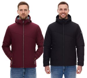Chaqueta de invierno sostenible TERNUA Mannun para hombre con aislamiento térmico y microshell 1643643 negra o roja
