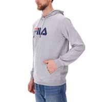 Felpa con cappuccio FILA Barumini da uomo, con cappuccio, pullover, felpa in cotone FAU0068, nero o grigio