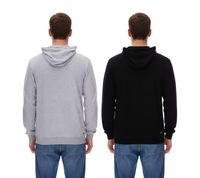 Felpa con cappuccio FILA Barumini da uomo, con cappuccio, pullover, felpa in cotone FAU0068, nero o grigio