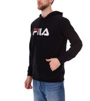 Felpa con cappuccio FILA Barumini da uomo, con cappuccio, pullover, felpa in cotone FAU0068, nero o grigio