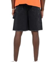 Sixth June Herren Jeans-Shorts kurze Baumwoll-Shorts Denim-Hose M23559AST Schwarz