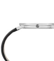Reloj de señora Pierre Cardin de cuarzo analógico con esfera sencilla y correa de piel 3ATM 39 mm CBV.1002 Negro/Plata