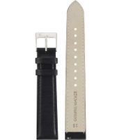 Pierre Cardin men's wristwatch analog quartz watch with leather strap 3ATM 39mm CPI.2016 silver/black/white