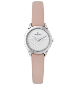 Reloj de señora Pierre Cardin esfera analógica de cuarzo con correa de piel 3ATM 27mm CPI.2506 rosa/blanco/plata