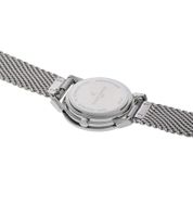 Reloj de pulsera Pierre Cardin para mujer, de dos manecillas, esfera moderna, analógico, de cuarzo, con brazalete de acero inoxidable, 3 ATM, 27 mm, CPI.2505, color plata